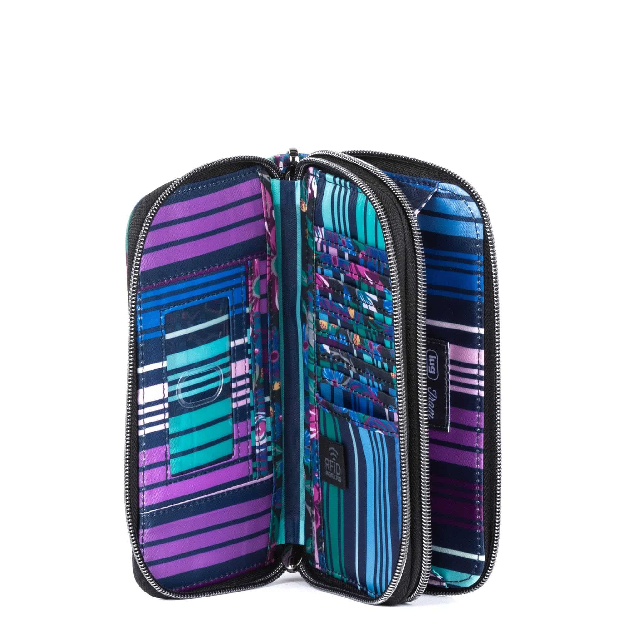 Tram Zip RFID Wallet - WHIMSY BLACK - Tram_Zip_WhimsyBlack_05